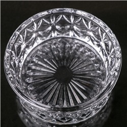 Сахарница «Круги», 250 мл, 10.5×10.5 см, стекло, с крышкой