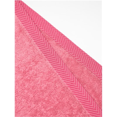 Комплект Полотенец 2 шт розовый рейв