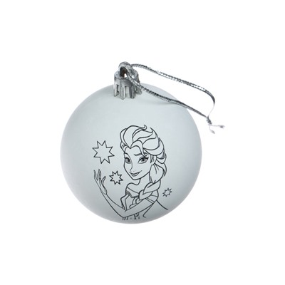 УЦЕНКА Елочные шары под раскраску, 2 шт., краски, Холодное Сердце