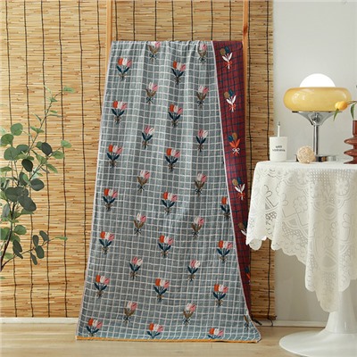 Муслиновое мягкое пляжное банное полотенце 75*150cm