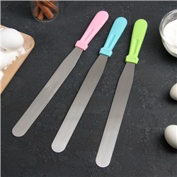 Кондитерская лопатка - палетка, прямая, 37 см, рабочая часть 25 см, чёрная