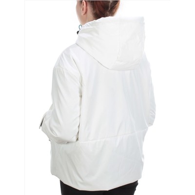 D004 WHITE Куртка демисезонная женская (100 гр. синтепон)