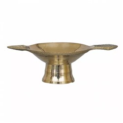 Лампа Дия, Golden Decorative Brass Diya with Stand and Holder, произв. eCraftIndia
