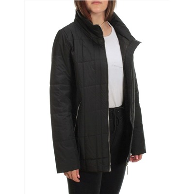22340 BLACK Куртка демисезонная женская (80 гр. синтепон)