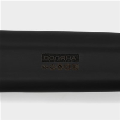 Сковорода-гриль Доляна «Моно», d=18 см, индукция, литой алюминий, чёрная