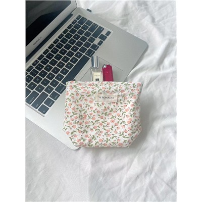 Fresh capacious cosmetic bag, handheld organizer bag, wallet, high-end