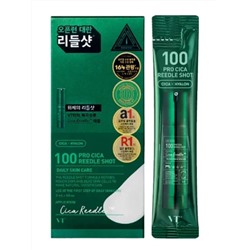 VT Cosmetics Бустер-сыворотка для чувствительной кожи для лица с микроиглами и экстрактом центеллы / Pro Cica Reedle Shot 100 Stick, 10 x 2 мл