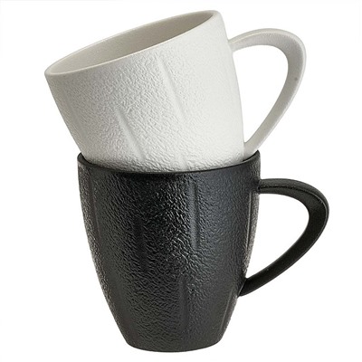 Набор кружек 2 предмета 360 мл AK4-0006 "FLAT WHITE collection" в подарочной коробке