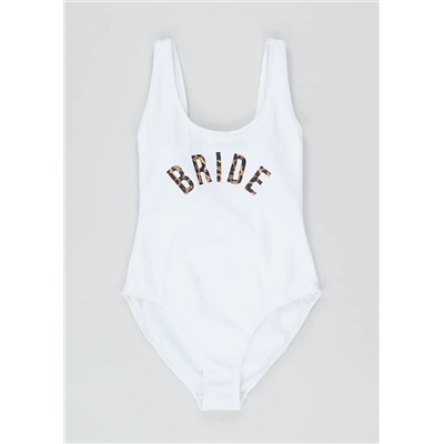 Bride Slogan Swimsuit