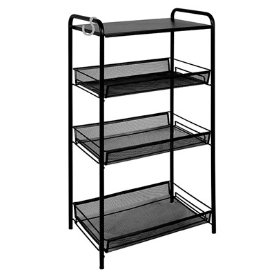 Этажерка "Ладья 34С" (LADYA 34С storage rack) (Черный) Э558 Ч