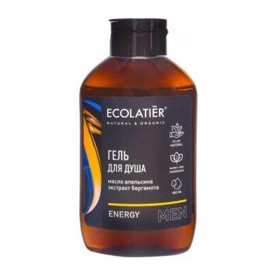 ECOLATIER Мужской Гель для душа Energy 400мл 832100
