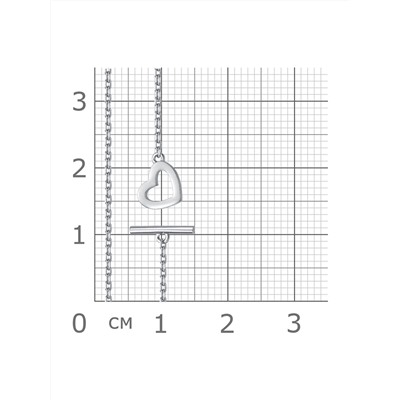 браслет родированный серебро 925*