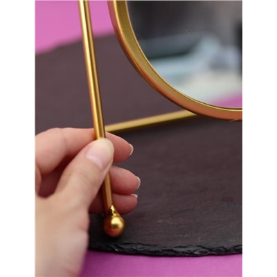 Зеркало настольное GIRLY "Golden moon", yellow