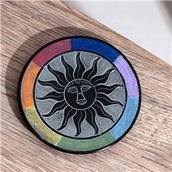 Подставка под благовония «Солнце», 10 см, камень