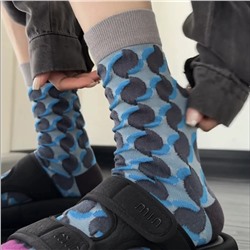 Tide, Japanese retro spring knee socks, summer trend plant lamp, mid-length