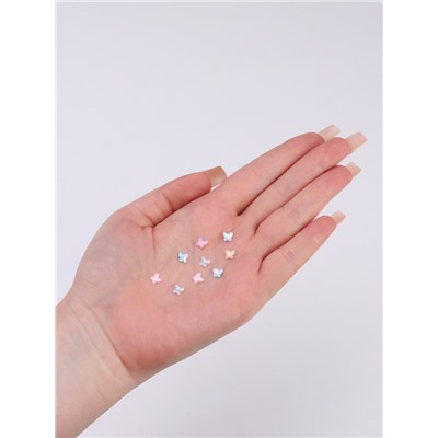 Фигурки для декора «Витражные бабочки», объёмные, разноцветные