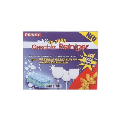 REINEX Таблетки для ПММ 2в1 Geschirr-ReinugerTabs 40 шт (720 г)