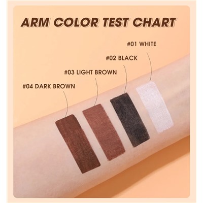 O.TWO.O Гелевая подводка для глаз Gel Eyeliner Waterproof Soft Eye Liner Pencil Quick Dry Makeup SC028 №04 Dark Brown