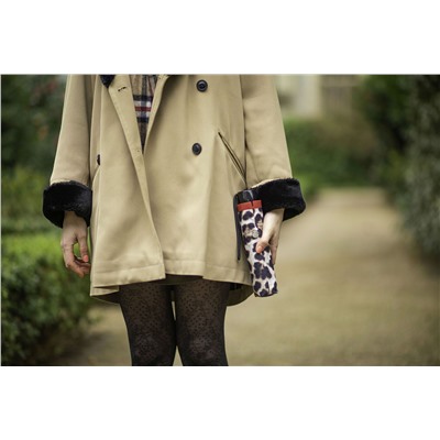 L354-4249 LusterousLeopard (Леопард) Зонт женский механика Fulton