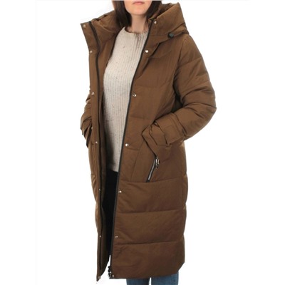 M-2253 BROWN Пальто зимнее женское MEAJIATEER (био-пух)