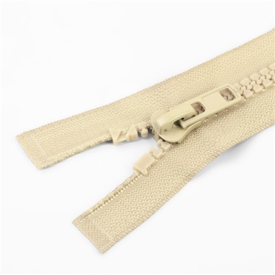 Молния «Трактор», №8, разъёмная, замок автомат, 90 см, бежевая