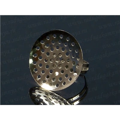 Основа для кольца, 25*5мм, цв.стальной,