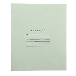 Тетрадь 24 листа в линейку «Зелёная обложка» ГОЗНАК