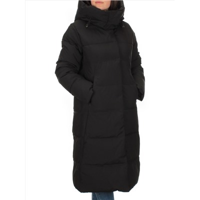 L-71 BLACK Пальто зимнее женское Flance Rose (200 гр. холлофайбер)