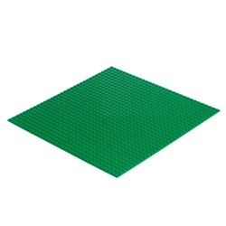 Пластина-основание для конструктора, 25,5 × 25,5 см, цвет зелёный
