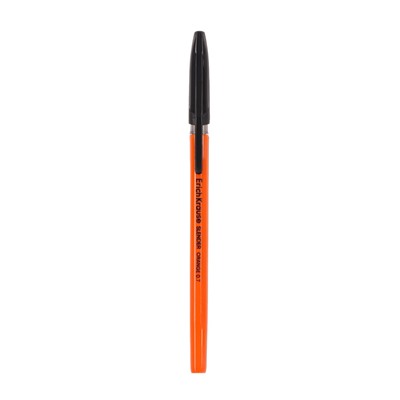 Ручка шариковая ErichKrause Slender Stick Orange, Super Glide, 0.7 мм, чёрная