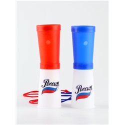 Свисток-гуделка болельщика «Россия», 17 см, МИКС