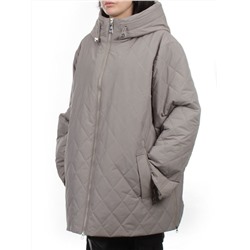 F-803 GRAY BEIGE Куртка демисезонная женская (100 гр. холлофайбер)
