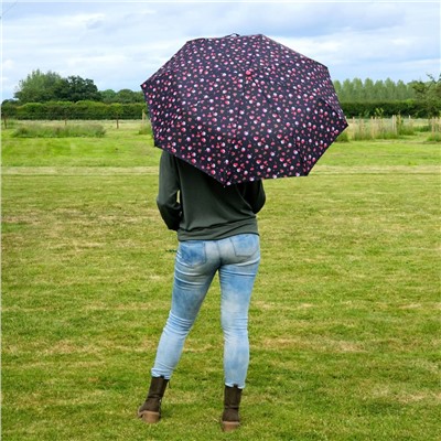 L354-4485 StrawberryGarden (Клубничный сад) Зонт женский механика Fulton