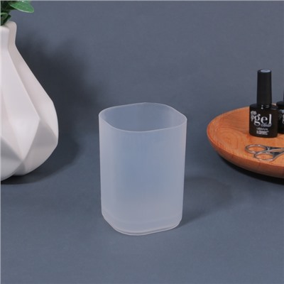 Подставка для хранения STANDART, 7×7×9 см, прозрачная, матовая