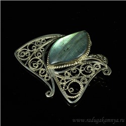 Брошь лабрадор "Рыбка" 52*60мм.