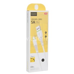 USB кабель для USB Type-C 1.0м MAIMI X29 (черный) 5A