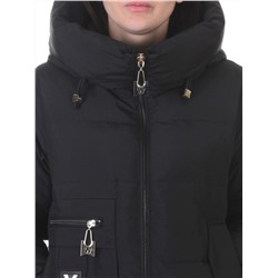 M-M07 BLACK Куртка зимняя женская (150 гр. холлофайбер)