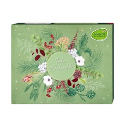 Alverde NATURKOSMETIK Adventskalender Адвент-календарь 2025 "Счастливого Рождества", 24 средства натуральной косметики по уходу за кожей лица и тела