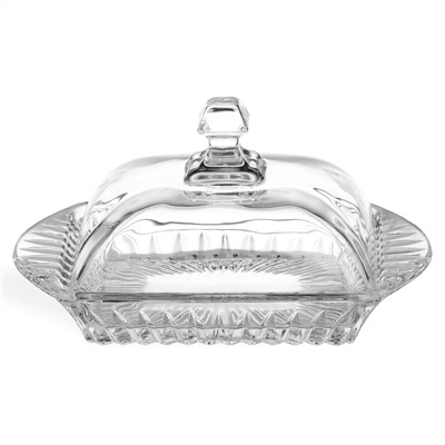 МАСЛЕНКА "MUZA CRYSTAL" 17,5*10,5 СМ. ВЫСОТА=9 СМ