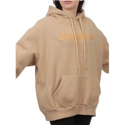 2622 BEIGE Толстовка женская (85% хлопок, 10% полиэстер, 5% спандекс)
