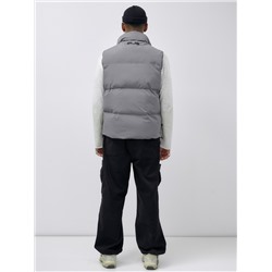 Жилет мужской утепленный спортивный серого цвета 15322Sr