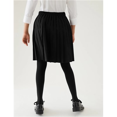 Girls' Easy Dressing Pull On School Skirt (2-16 Yrs)