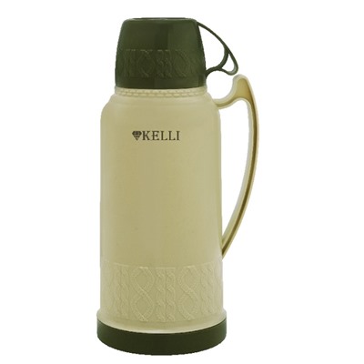 Термос KELLI KL-0967 Хаки со стеклянной колбой 1,8л (12шт) оптом