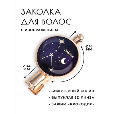 HZF-0308 Заколка Знаки Зодиака - Рак