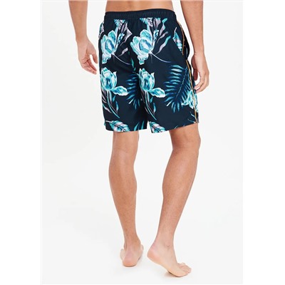 Leaf Print Swim Shorts