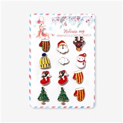 Значок "Новогодняя сказка" МИКС яркие эмоции,