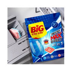 Таблетки для посудомоечной машины BIG City Ultra All in1, 30 шт.