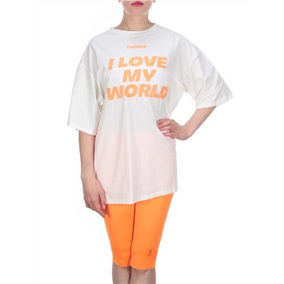 KD-867 ORANGE Костюм-двойка женский 7986 TREND