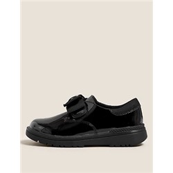 Kids' Leather Freshfeet™ Bow School Shoes (8 Small - 1 Large)