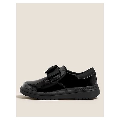 Kids' Leather Freshfeet™ Bow School Shoes (8 Small - 1 Large)